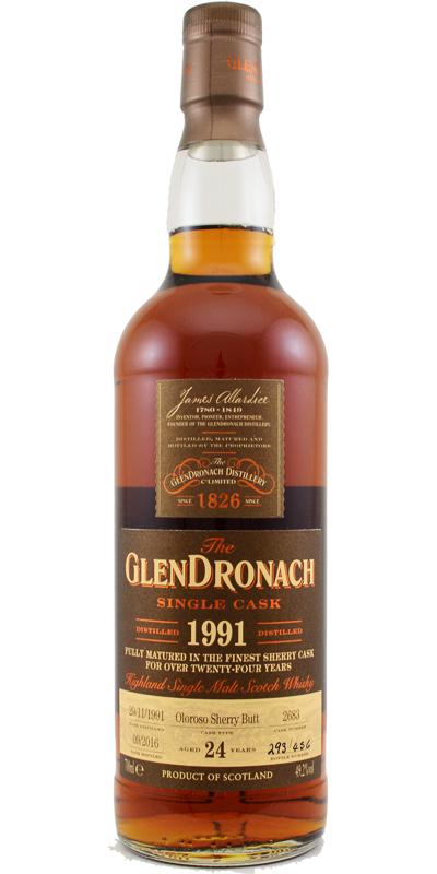 GlenDronach 24 Year Old Single Cask Oloroso Sherry Butt Single Malt Scotch Whisky | 700ML at CaskCartel.com