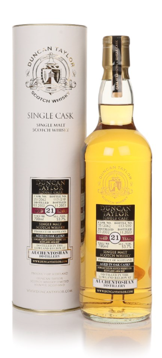 Auchentoshan 21 Year Old 2002 Cask #3512062 Duncan Taylor Single Malt Scotch Whisky | 700ML at CaskCartel.com