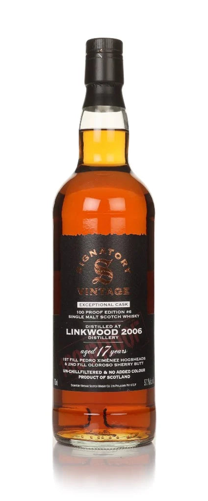 Linkwood 17 Year Old 2006 Exceptional Cask 100 Proof Edition #6 (Signatory) Single Malt Scotch Whisky | 700ML at CaskCartel.com
