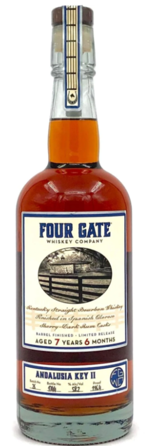 Four Gate Andalusia Key II Finished in Spanish Oloroso Sherry-Dark Rum Casks Kentucky Straight Bourbon Whisky at CaskCartel.com
