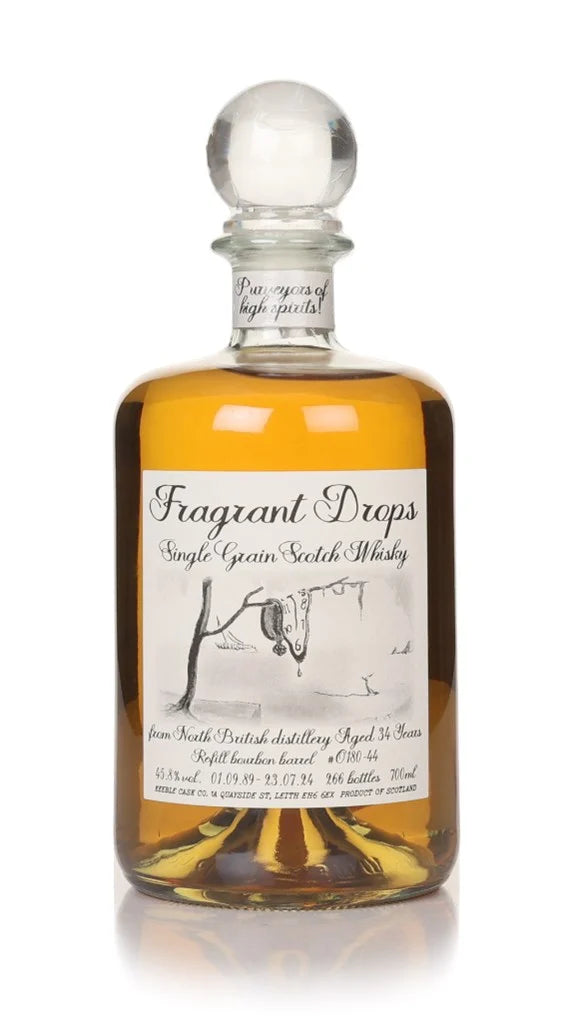 North British 34 Year Old 1989 Bourbon Barrel Cask #O180-44 Fragrant Drops (Keeble Cask Company) Single Grain Scotch Whisky | 700ML at CaskCartel.com