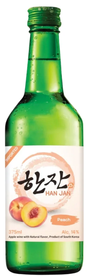 HanJan Peach Soju | 375ML at CaskCartel.com