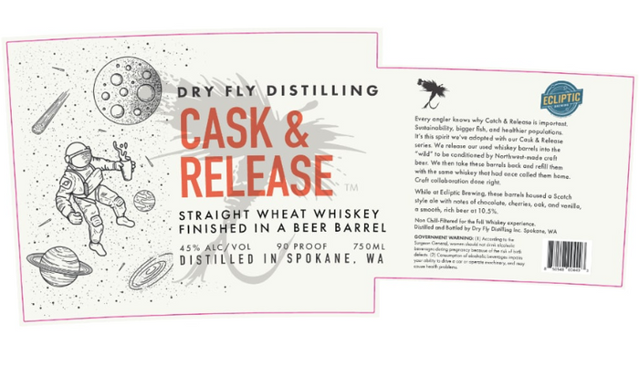 Dry Fly Cask & Release Finished in Ecliptic Beer Barrel Straight Bourbon Whisky