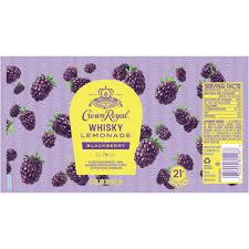 Crown Royal Whisky Lemonade Blackberry Canned Cocktail | (4)*355ML at CaskCartel.com