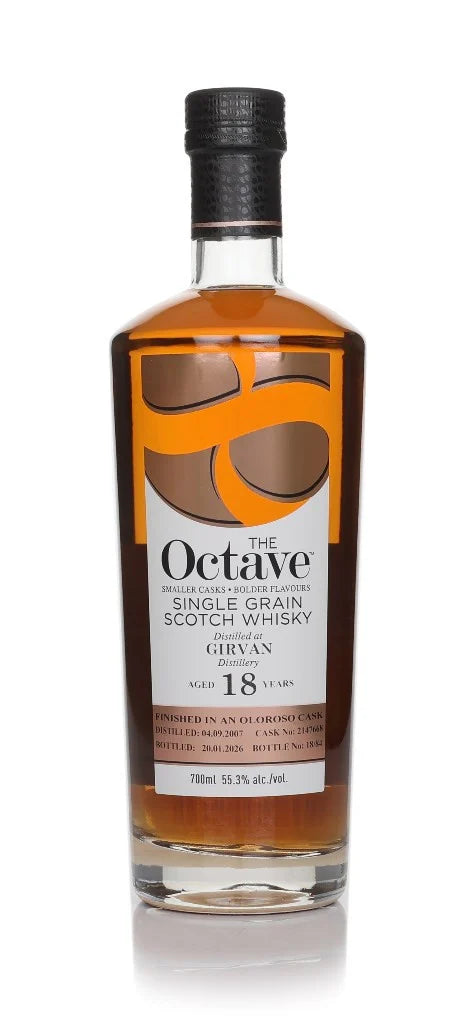 Girvan 18 Year Old 2007 Cask #2147668 - The Octave (Duncan Taylor) Single Grain Scotch Whisky | 700ML at CaskCartel.com