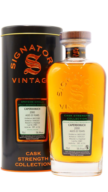 Caperdonich Signatory Vintage Single Cask #29487 2000 20 Year Old Whisky | 700ML at CaskCartel.com