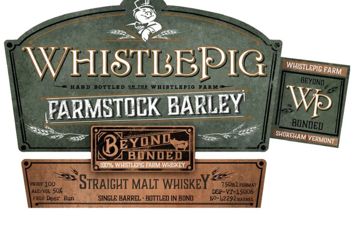 WhistlePig Farmstock Barley Beyond Bonded Straight Malt Whiskey