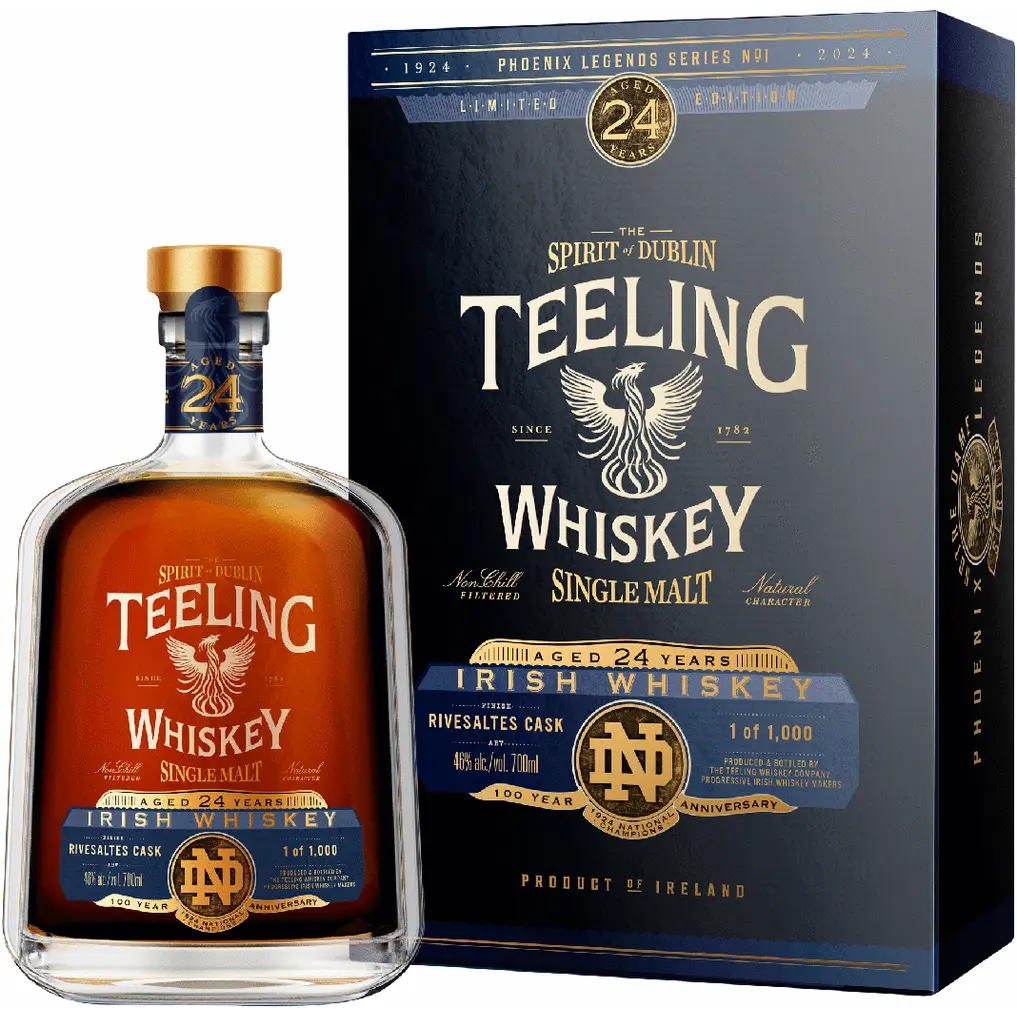 Teeling 24 Year Old Rivesaltes Cask Finish Single Malt Irish Whiskey | 700ML at CaskCartel.com