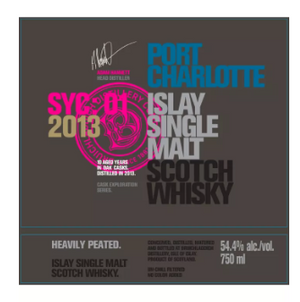 Bruichladdich Port Charlotte SYC: 01 2013 Heavily Peated Single Malt Scotch Whisky at CaskCartel.com