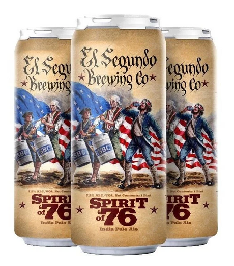 El Segundo Brewing Co. Spirit of 76 IPA Beer | (4)*475ML at CaskCartel.com