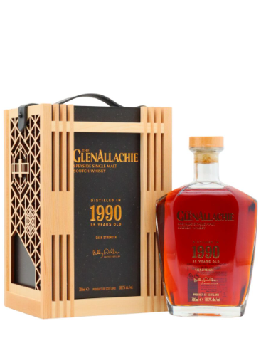 GlenAllachie Cask Strength 35 Year Old · 1990 Vintage Speyside Single Malt Scotch Whisky | 700ML at CaskCartel.com
