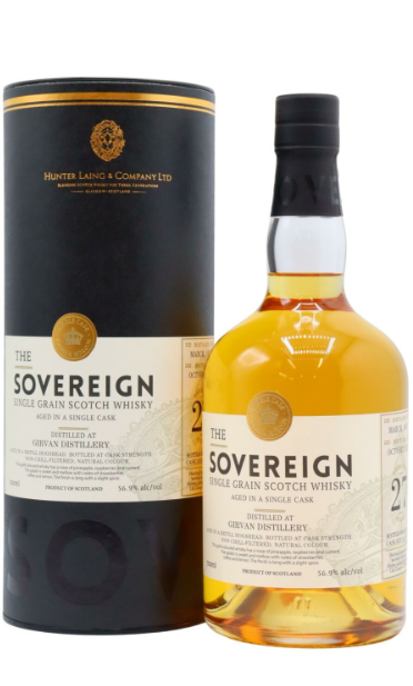 Girvan The Sovereign Single Cask #20242 27 Year Old 1997 Vintage Single Grain Scotch Whisky | 700ML at CaskCartel.com