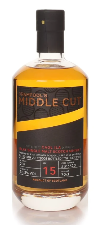 Caol Ila 15 Year Old 2008 Cask #313320 Middle Cut Dramfool Single Malt Scotch Whisky | 700ML at CaskCartel.com