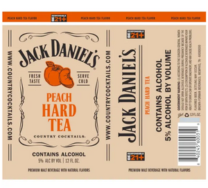 Jack Daniel's Country Peach Hard Tea Cocktails | 355ML at CaskCartel.com
