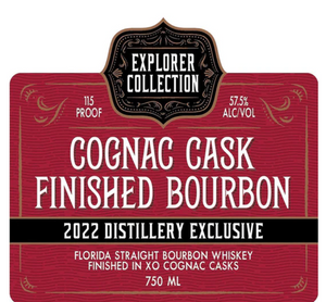 St. Augustine Explorer Collection 5 Year Old Finished In XO Cognac Casks Florida Straight Bourbon Whiskey at CaskCartel.com
