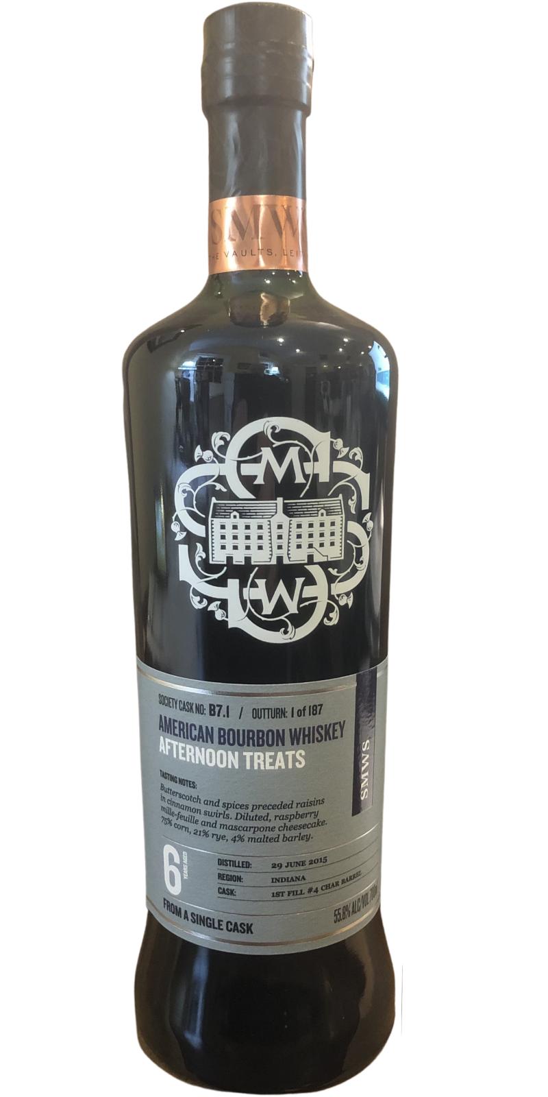 Bourbon Whiskey 2015 SMWS B7.1 Afternoon Treats | 700ML at CaskCartel.com