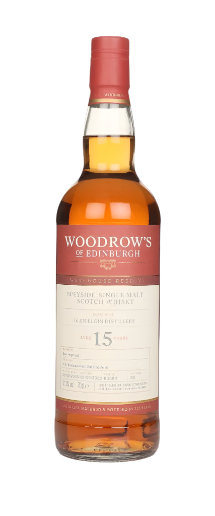Glen Elgin 15 Year Old 2009 - Woodrow's of Edinburgh Single Malt Scotch Whisky | 700ML at CaskCartel.com