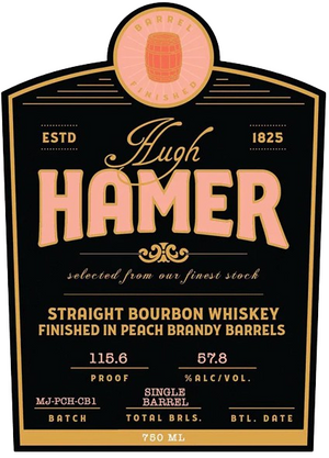 Hugh Hamer Finished in Peach Brandy Barrels Straight Bourbon Whiskey at CaskCartel.com