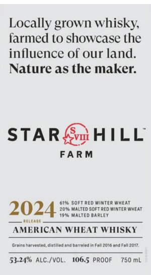 Star Hill Farm 2024 Release American Wheat Whiskey at CaskCartel.com