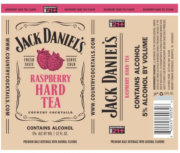 Jack Daniel's Country Raspberry Hard Tea Cocktails | 355ML at CaskCartel.com 2