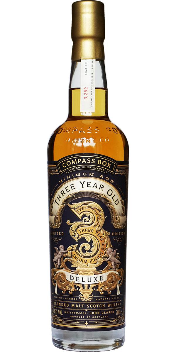 Three Year Old Deluxe Compass Box Limited Edition Blended Malt Scotch Whisky | 700ML