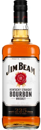 Jim Beam White Label Kentucky Straight Bourbon Whisky | 1L at CaskCartel.com