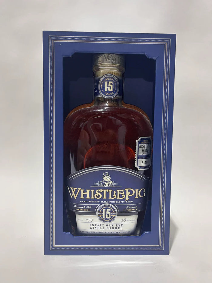 WhistlePig Estate Oak Rye Single Barrel 15 Year Old Short Barrel Bottle 5 of 9