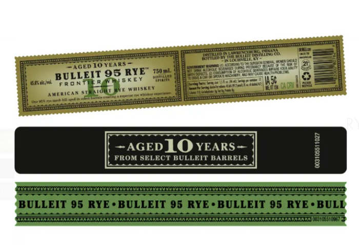 Bulleit 95 10 Year Old American Straight Rye Whisky
