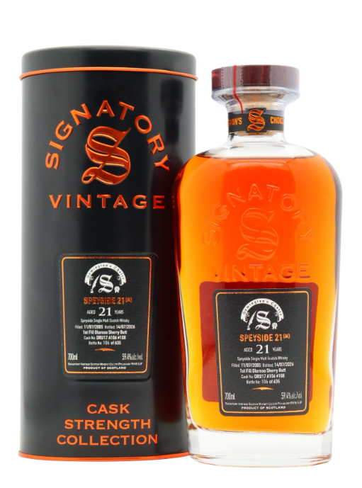 Undisclosed Speyside 21 Year Old · 2005 Vintage (M) Signatory Vintage Symington's Choice Single Cask #108 Single Malt Scotch Whisky | 700ML at CaskCartel.com