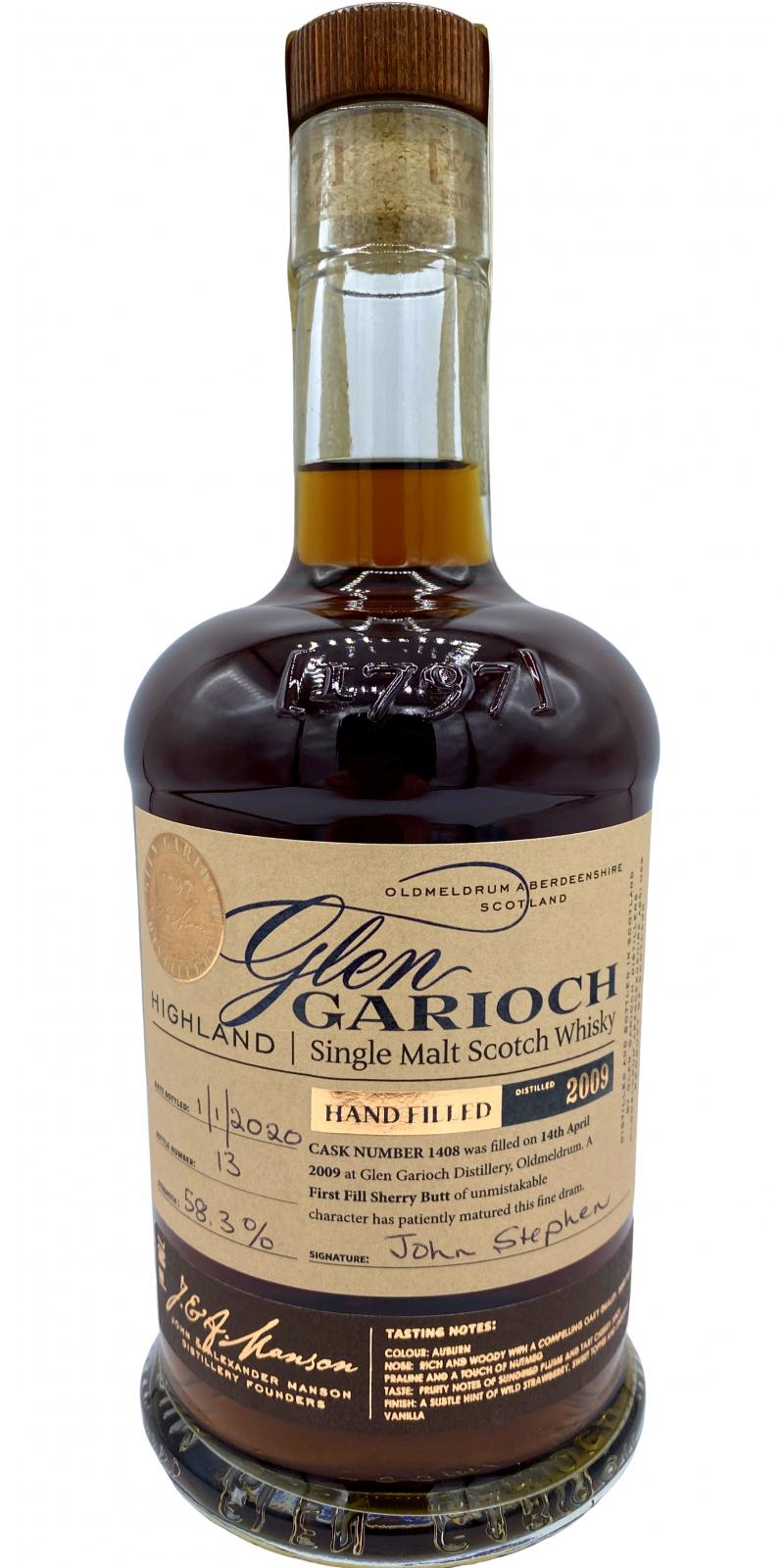 BUY] Glen Garioch 2009 Hand Filled (2020) Release (Cask #1408