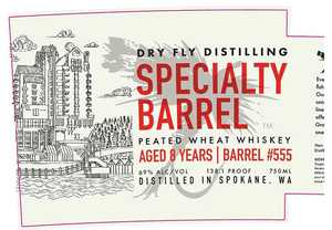 Dry Fly Specialty Barrel 8 Year Old Barrel #555 Peated Wheat Whisky at CaskCartel.com