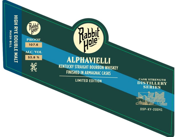 Rabbit Hole Alphaville High Rye Double Malt Straight Bourbon Whiskey
