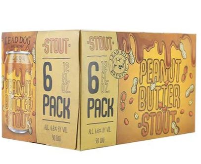 Lead Dog Brewing Peanut Butter Stout Beer | (6)*355ML at CaskCartel.com