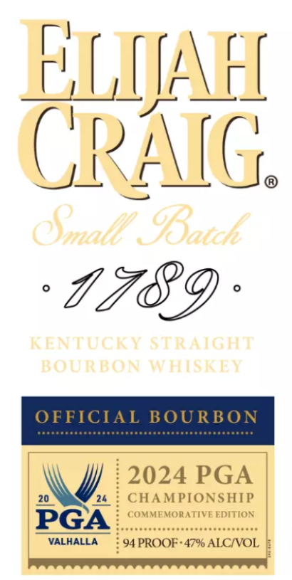Elijah Craig 2024 PGA Championship Commemorative Edition Straight Bourbon Whisky