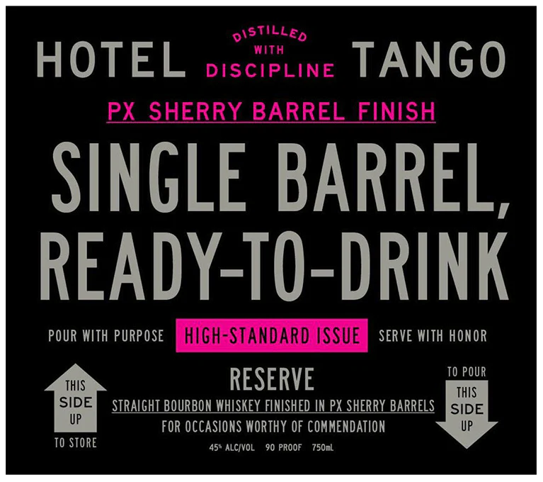 Hotel Tango Single Barrel Reserve Finished in PX Sherry Cask Straight Bourbon Whiskey at CaskCartel.com