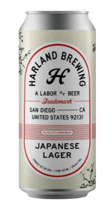 Harland Brewing Japanese Lager Beer | (4)*473ML at CaskCartel.com