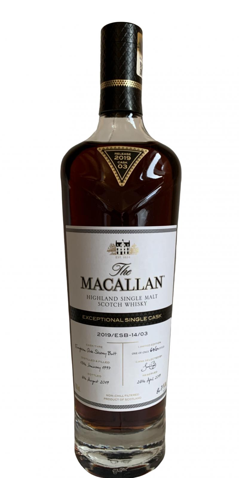 Macallan 2019/ESB-14/03 Exceptional Single Cask Single Malt Scotch Whisky | 700ML at CaskCartel.com