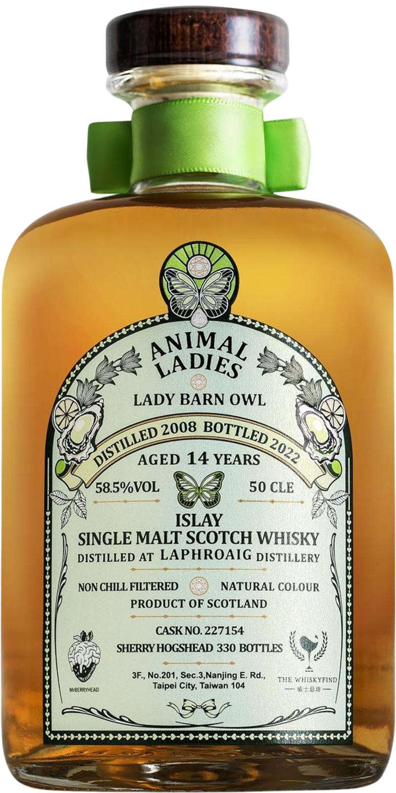 Laphroaig 2008 TWf Animal Ladies - Lady Barn Owl 14 Year Old 2022 Release Cask #227154 Single Malt Scotch Whisky | 500ML at CaskCartel.com