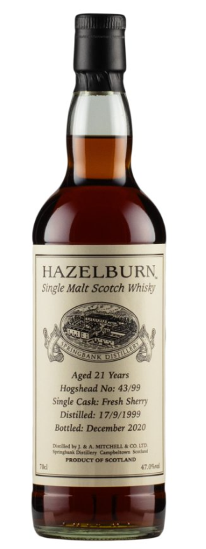 Hazelburn 21 Year Old 1999 Private Sherry Cask #43 Single Malt Scotch Whisky | 700ML at CaskCartel.com
