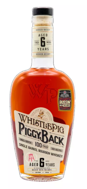 WhistlePig Piggyback 6 Year Old Single Barrel Barstool Sports 'Bussin with The Boys' Bourbon Whisky at CaskCartel.com