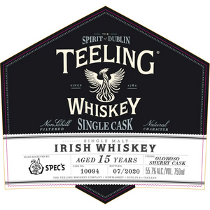 Teeling Sherry Cask 15 Year Old Single Malt Irish Whiskey at CaskCartel.com
