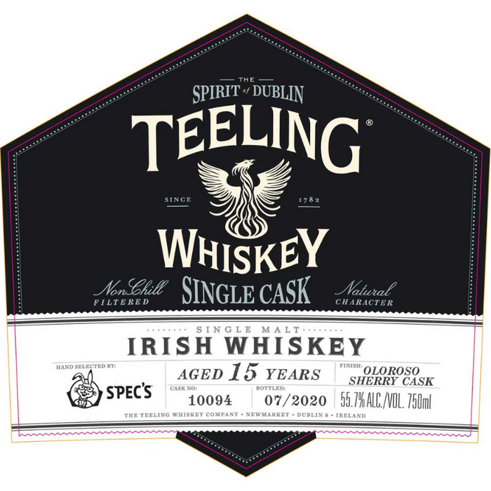 Teeling Sherry Cask 15 Year Old Single Malt Irish Whiskey