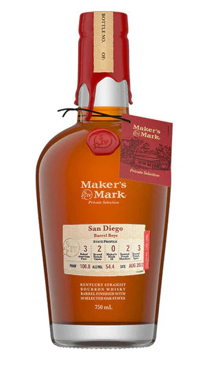 Maker's Mark Private Select San Diego Barrel Boys Private Selection Kentucky Straight Bourbon Whisky