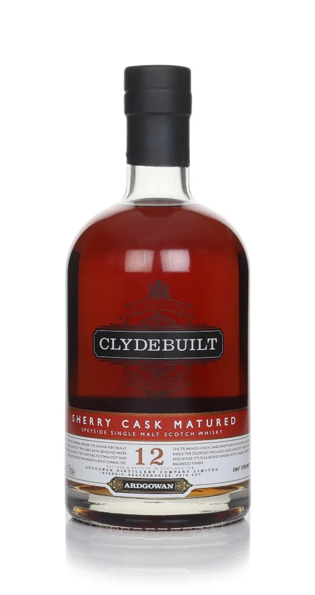 Clydebuilt 12 Year Old Sherry 100 Proof (Ardgowan) Single Malt Scotch Whisky | 700ML at CaskCartel.com