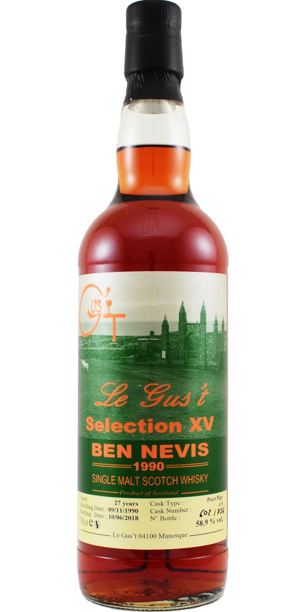 Ben Nevis 27 Year Old Le Gus't Selection XV Port Pipe Single Malt Scotch Whisky | 700ML at CaskCartel.com