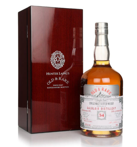Balblair 34 Year Old 1990 Old & Rare Platinum Hunter Laing Single Malt Scotch Whisky | 700ML at CaskCartel.com