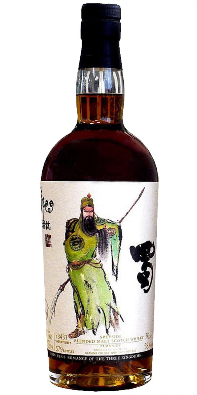 Burnside 1991 (The Whiskyfind) Chen_Uen's Romance of the Three Kingdoms (Cask #8431) 28 Year Old 2019 Release Blended Malt Scotch Whisky | 700ML at CaskCartel.com