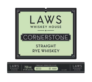 Laws Whiskey House Origins Series Cornerstone Straight Rye Whisky at CaskCartel.com