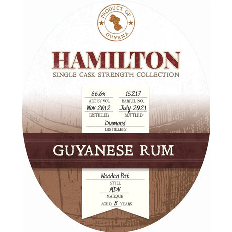 Hamilton Demerara 2012 #15217 at CaskCartel.com