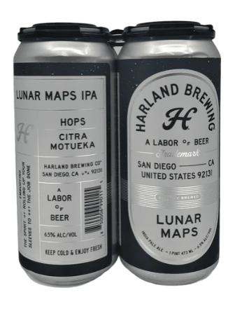 Harland Brewing Lunar Maps IPA Beer | (4)*473ML at CaskCartel.com